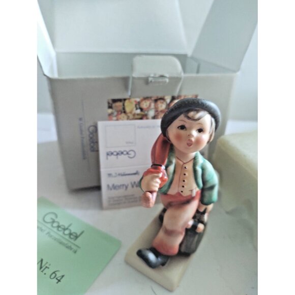 Rare Vintage Goebel Hummel The Merry Wanderer 1984 Edition - In Original Box - Picture 3 of 16